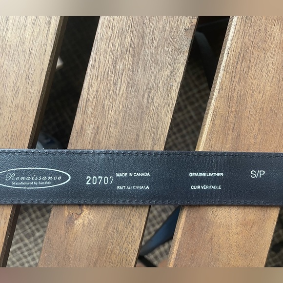Renaissance genuine leather brown belt S/P - Picture 2 of 5